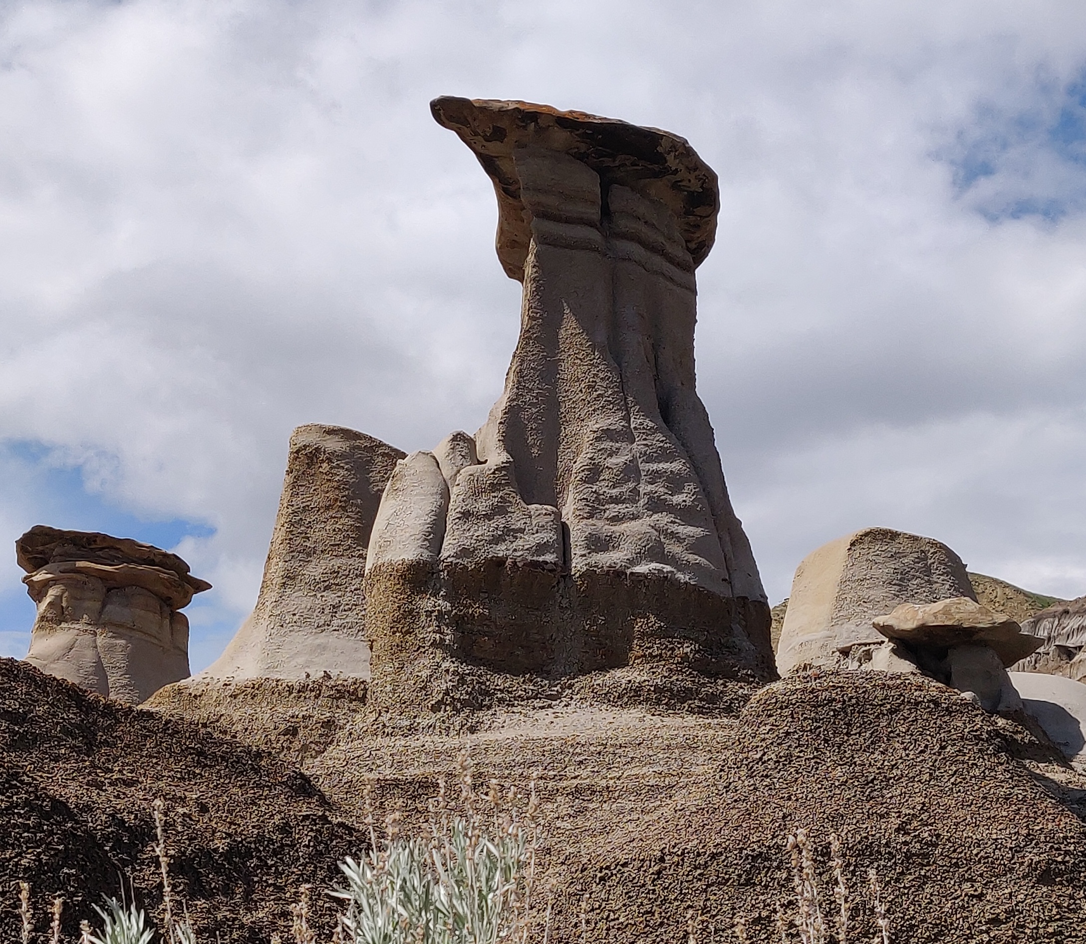 The hoodoos, in Drumheller, Alberta